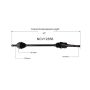 GSP NCV12556 Dodge, Plymouth CV Axle Assembly  - Front Right