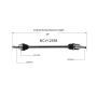 GSP NCV12558 Dodge, Plymouth CV Axle Assembly  - Front Right