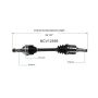 GSP NCV12559 Dodge, Plymouth CV Axle Assembly  - Front Left