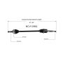 GSP NCV12562 Dodge, Plymouth CV Axle Assembly  - Front Right