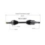 GSP NCV12567 01-08 Chrysler PT Cruiser CV Axle Assembly  - Front Left