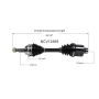 GSP NCV12569 Chrysler, Dodge CV Axle Assembly  - Front Right