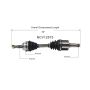 GSP NCV12573 03-08 Chrysler PT Cruiser CV Axle Assembly  - Front Left