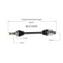GSP NCV12579 02-04 Chrysler 300M Special CV Axle Assembly  - Front Left