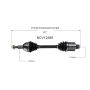 GSP NCV12585 Chrysler, Dodge, Ram, Volkswagen... CV Axle Assembly  - Front Right