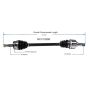 GSP NCV12588 Chrysler, Dodge (2.7, 3.5 - AWD/RWD) CV Axle Assembly  - Rear Left