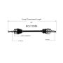 GSP NCV12589 Chrysler, Dodge (2.7, 3.5 - AWD/RWD) CV Axle Assembly  - Rear Right