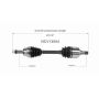 GSP NCV13004 07-13 Mitsubishi Outlander (3.0) CV Axle Assembly  - Front Left