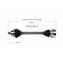 GSP NCV14001 10-13 Volkswagen Golf Base CV Axle Assembly  - Front Left