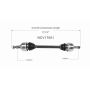GSP NCV17001 Cadillac (3.6, 4.4, 4.6 - AWD/RWD) CV Axle Assembly  - Rear Left