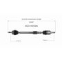 GSP NCV19000K Scion, Toyota CV Axle Assembly  - Front Right