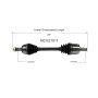 GSP NCV21011 86-89 Acura Integra CV Axle Assembly  - Front Left