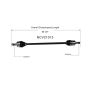 GSP NCV21013 Acura, Honda (1.5) CV Axle Assembly  - Front Right