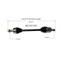 GSP NCV21016 Acura CV Axle Assembly  - Front Left