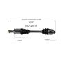 GSP NCV21019 91-05 Acura NSX CV Axle Assembly  - Rear Right