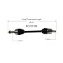 GSP NCV21026 Acura CV Axle Assembly  - Front Left