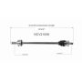 GSP NCV21058 Acura, Honda (3.5) CV Axle Assembly  - Rear Left