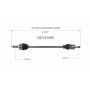 GSP NCV21060 13-15 Acura RDX CV Axle Assembly  - Rear Left