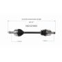 GSP NCV21063 13-15 Acura RDX CV Axle Assembly  - Front Left