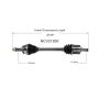 GSP NCV21500 04-08 Acura TSX CV Axle Assembly  - Front Left