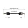 GSP NCV21519 09-12 Acura TL (3.5, 3.7) CV Axle Assembly  - Front Left