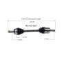 GSP NCV21527 95-98 Acura TL (2.5) CV Axle Assembly  - Front Left