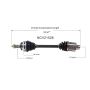 GSP NCV21528 95-98 Acura TL (2.5) CV Axle Assembly  - Front Right