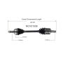 GSP NCV21538 Acura, Honda CV Axle Assembly  - Front Left