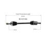 GSP NCV21552 Acura, Honda CV Axle Assembly  - Front Left