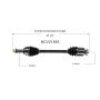 GSP NCV21553 Acura, Honda CV Axle Assembly  - Front Right