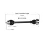 GSP NCV23000 Audi (1.8) CV Axle Assembly  - Front Left