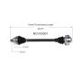 GSP NCV23001 Audi CV Axle Assembly  - Front Left