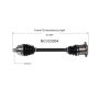 GSP NCV23004 06-11 Audi A6 (3.2) CV Axle Assembly  - Front Right