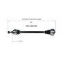 GSP NCV23008 Audi CV Axle Assembly  - Rear