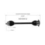 GSP NCV23012 00-04 Audi A6 Quattro Base (2.7) CV Axle Assembly  - Front Right