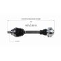 GSP NCV23015 Audi, Volkswagen (1.8) CV Axle Assembly  - Front Left