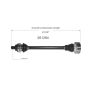 GSP NCV23018 Audi, Volkswagen (3.2) CV Axle Assembly  - Rear Left