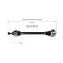 GSP NCV23020 Audi CV Axle Assembly  - Rear Left
