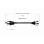 GSP NCV23024 02-03 Audi A4 Quattro (1.8) CV Axle Assembly  - Rear