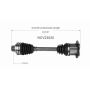 GSP NCV23025 Audi CV Axle Assembly  - Front