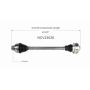 GSP NCV23026 Audi (2.0, 3.2) CV Axle Assembly  - Rear