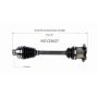 GSP NCV23027 13-17 Audi Q5 CV Axle Assembly  - Front