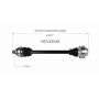 GSP NCV23028 18-20 Audi A5 Quattro CV Axle Assembly  - Rear
