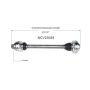 GSP NCV23029 Audi CV Axle Assembly  - Rear Left