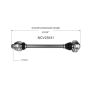 GSP NCV23031 Audi CV Axle Assembly  - Rear