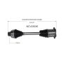 GSP NCV23036 11-12 Audi Q5 (2.0) CV Axle Assembly  - Front Right