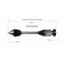 GSP NCV23046 Audi CV Axle Assembly  - Front Right
