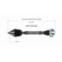 GSP NCV23048 Audi CV Axle Assembly  - Front Right