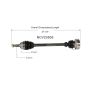GSP NCV23505 Audi (Sedan) CV Axle Assembly  - Front Left