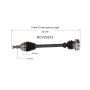 GSP NCV23512 84-88 Audi 5000 (Sedan) CV Axle Assembly  - Front Right